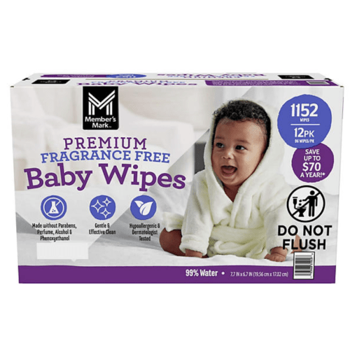 Member's Mark Premium Baby Wipes, Fragrance Free, 12 pk., 1152 Wipes - Sam's Club