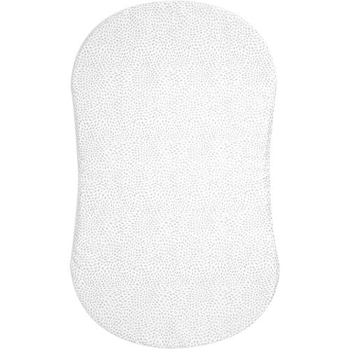 HALO Bassinest Fitted Sheet – Soft Fitted Bassinet Sheet for Baby – 30” x 16” Pre-Shrunk 100% Cotton Crib Sheet – Breathable Bedtime Sheet for Babies, Pebble