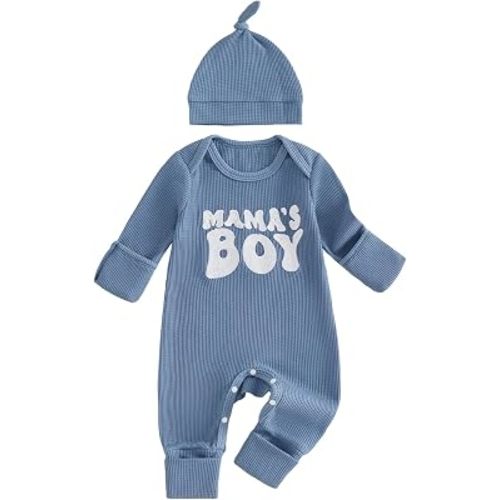 Newborn Baby Boy Fall Outfit Romper Jumpsuit Infant Clothes