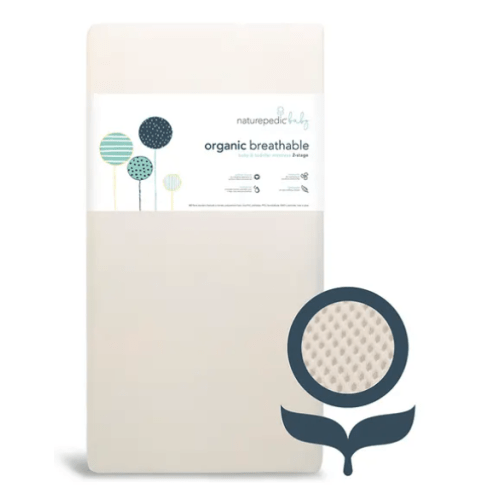 Breathable Organic 2-Stage Baby Crib Mattress