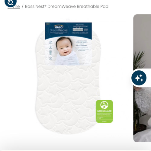 DreamWeave Breathable BassiNest Pad | HALO