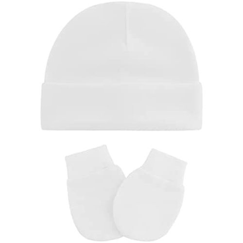 Zando Anti-Scratch Baby Hats Mittens Warm Newborn Infant Boys Girls 0-6M