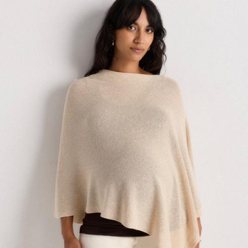 Nursing Shawl in Heather Oatmeal