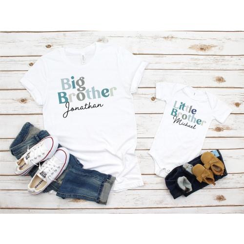 Brother Matching Shirt, Baby Onesie® , Newborn Onesie® , Gift for Baby,  Gift for Brother, Baby Shower Gift, Personalised Gift