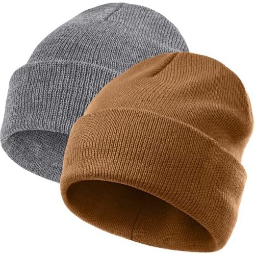 vidsel 100% Cotton Toddler Beanie Hats for Baby Boys Girls Kids Infant Winter Hat Soft Warm Knit Cuffed Caps