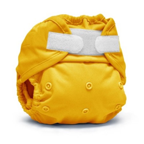 Kanga Care Rumparooz Double Leg Gusset Reusable Cloth Diaper Cover One Size Aplix Dandelion Yellow 6-35 lbs