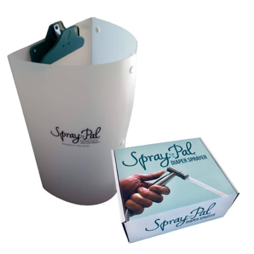 Premium Cloth Diaper Cleaning Kit – Patented Splatter Shield Made in USA + High Pressure Sprayer. Best Starter Bundle for Mess-Free Diaper Spray Cleanup.