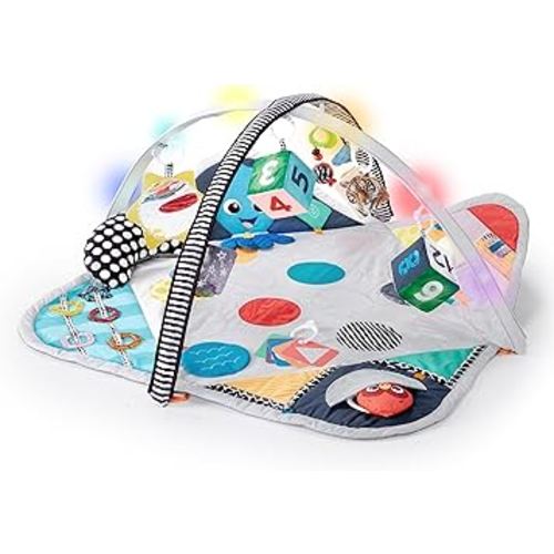 Baby Einstein Sensory Play Space Newborn-to-Toddler Discovery Gym and Play Mat, Ages Newborn +
