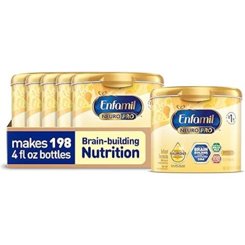 Enfamil NeuroPro Baby Formula, Brain Building Duo DHA & MFGM, Exclusive Immune Supporting HuMO6 Blend, Powder Infant Formula, Baby Milk, 20.7 Oz, 6-Pack