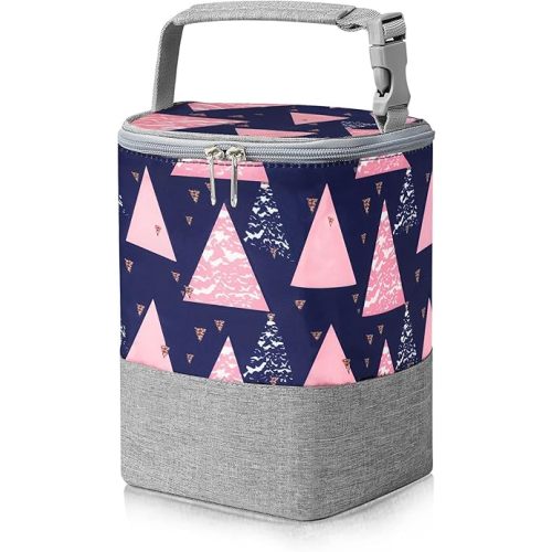 Accmor Breastmilk Cooler Bag, Baby Bottle Cooler Bags, Insulated Bottle Cooler Tote Bags On The Go, Fits 4 Large 8oz Bottles, for Nursing Mom Daycare Travel