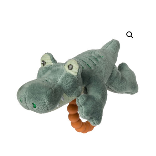 Afrique Alligator Teether Rattle - 6" - Mary Meyer Stuffed Toys