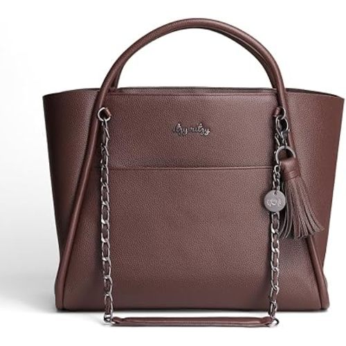 Itzy Ritzy Boss Tote Diaper Bag, Vegan Leather with Changing Pad | Includes Stroller Straps, 4 Pockets, Removable Tassel & Spacious Interior for Stylish Organization of Baby Essentials & More