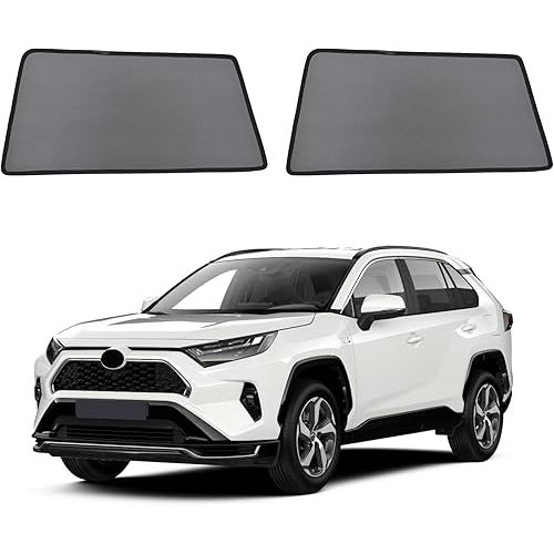 Car Window Shades for 2019-2024 RAV4 Accessories - Rear Side Window Shade for Baby, Breathable Mesh Car Privacy Window Covers, UV Protection and Heat Insulation for Road Trips, Napping, Camping