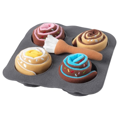 DUKTIG 6-piece roll set - cinnamon/bun