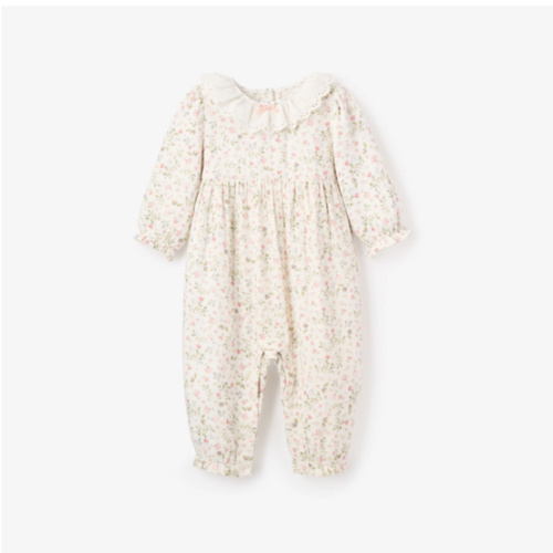 Folklore Floral Organic Muslin Jumpsuit – Elegant Baby