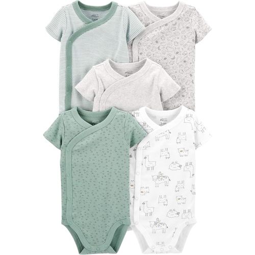 Simple Joys by Carter's Unisex Baby 5-pack Side Snap Short-sleeve Bodysuit