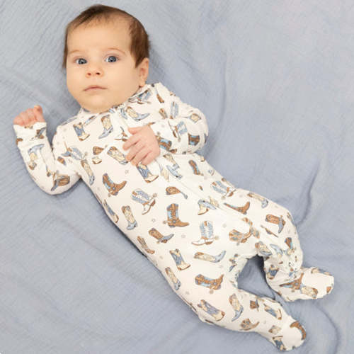 Cowboy Boots - Cowboy 2 Way Zipper Footie