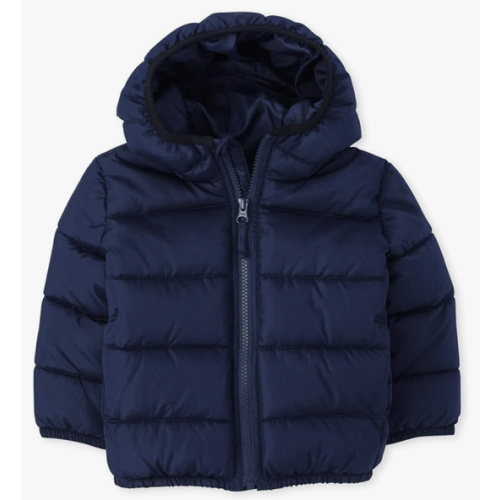 The Children's Place Baby and Toddler Boys' Medium Weight Wind-Resistant, Water-Resistant Puffer Jacket