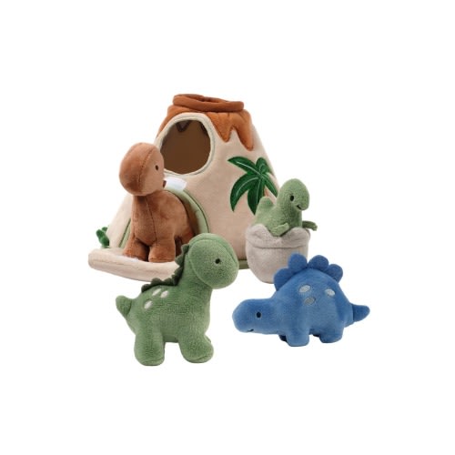 Dino-Might Plush Dinosaur Volcano Interactive Soft Toy Play Set