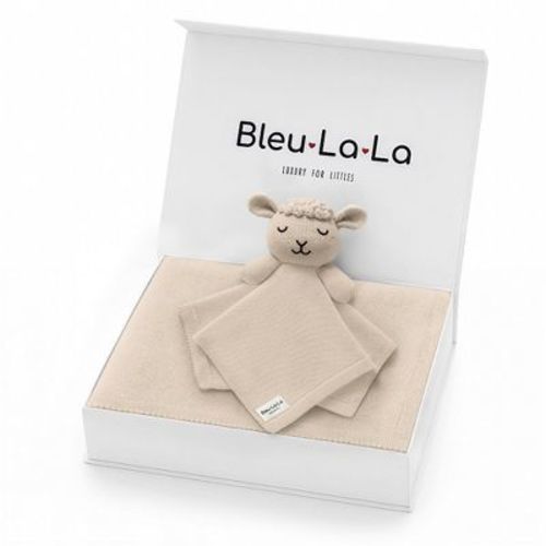 Bleu La La Blanket and Lovey Security Blanket Organic Cotton Gift Set
