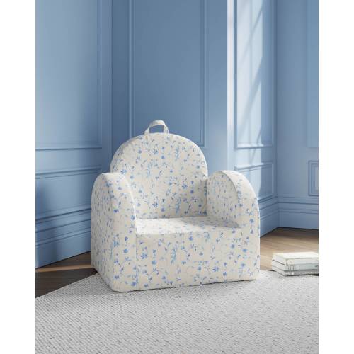 The Hop Mini Chair in Blue Botanical | Nestig x Hill House Home