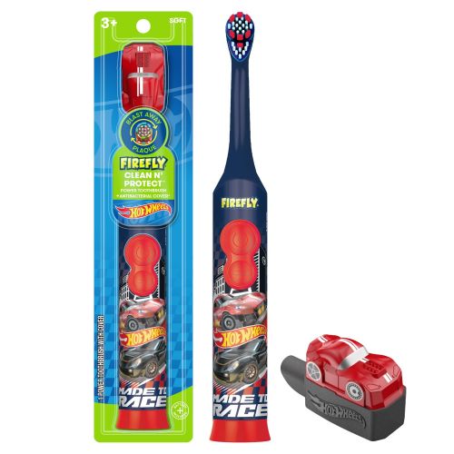 Firefly Clean n Protect Power Toothbrush, Hot Wheels, Soft