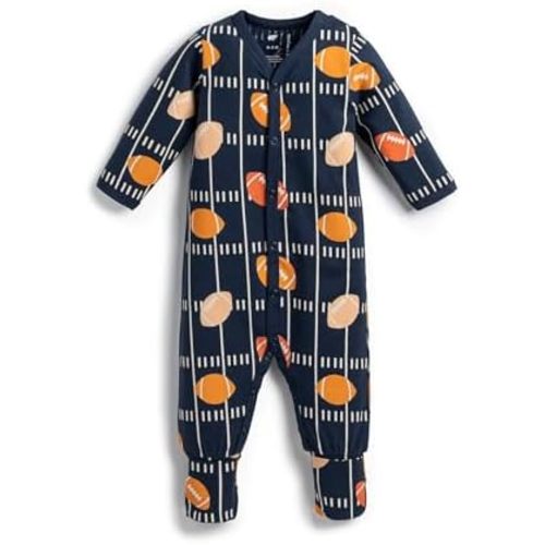monica + andy On the Go Baby One Piece, 100% Organic Baby Clothes for Girls & Boys, Sizes For Preemie, Newborn, & Infant