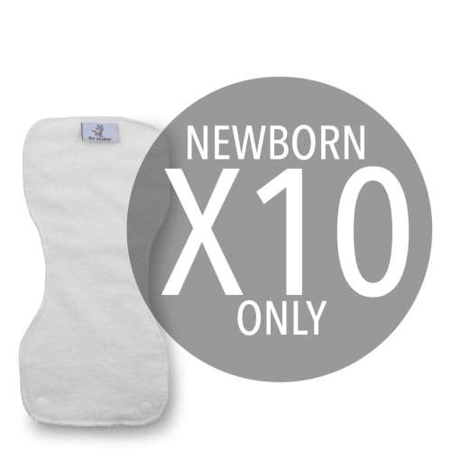 10 pack - Microfiber 6r Soaker singles - NEWBORN pc. ONLY