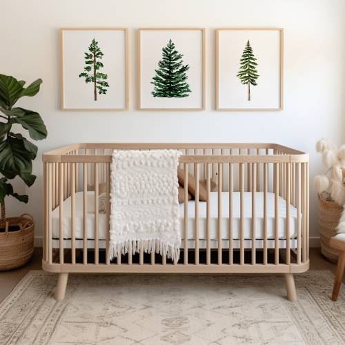 Baby Boy Nursery Wall Decor - Woodland Nursery Art Prints - Tree Nursery Theme - Woodland Trees Nursery - Pine Tree Art