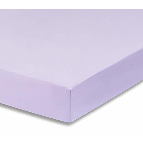 Everyday Kids Fitted Crib Sheet, 100% Soft Breathable Microfiber Baby Sheet, Fits Standard Size Crib Mattress 28in x 52in, Purple Nursery Sheet