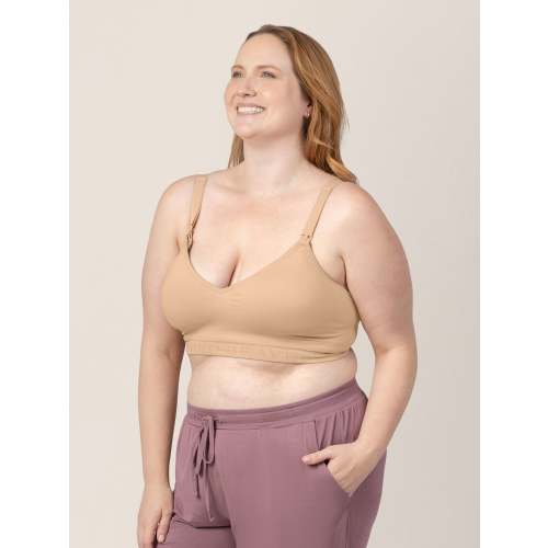 Signature Sublime® Contour Hands-Free Pumping & Nursing Bra | Beige - Kindred Bravely