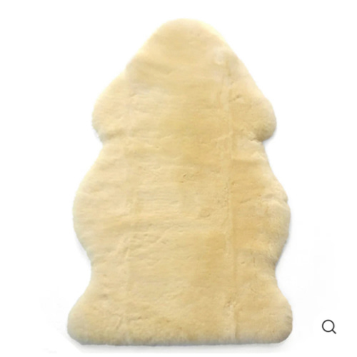 Sheepskin Rug for Babies, 100% Natural, Shorn Lambskin Wool, 2 x 3 Feet, Ivory