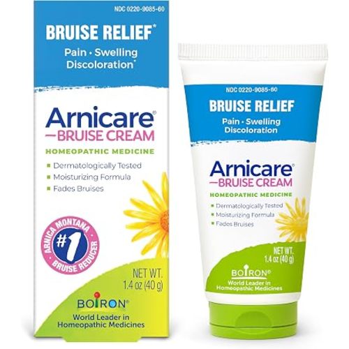 Boiron Arnicare Bruise Cream for Pain Relief from Bruising and Swelling or Discoloration from Injury - 1.4 oz