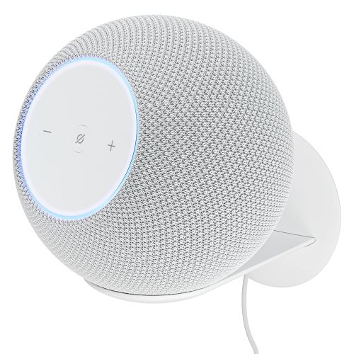 Echo Studio Bundle: Includes Amazon Echo Studio (newest model) | Glacier White and Made For Amazon Wall Mount | Glacier White