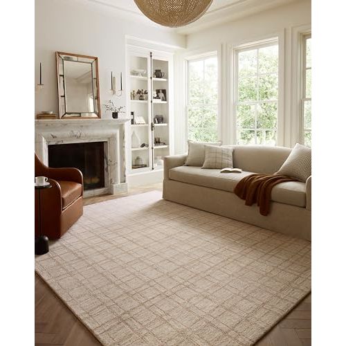 Loloi Chris Loves Julia Polly Collection POL-10 Khaki/Sand 5'-0" x 7'-6" Area Rug
