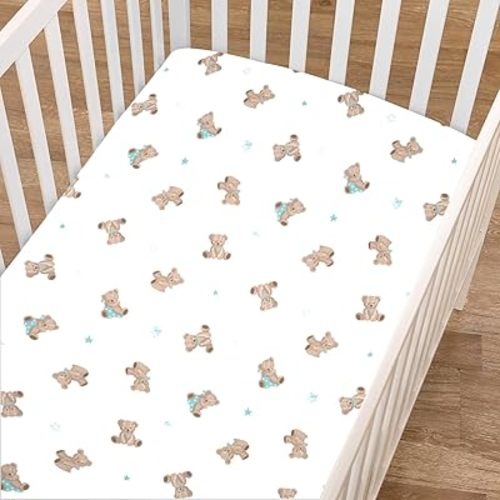 Bear Crib Sheet 100% Cotton