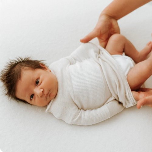 Bamboo Blend Beige Swaddle Sleep Sack - Small (6-12 pounds)