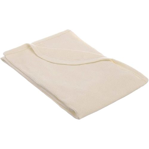 American Baby Company 100% Cotton Thermal Waffle Swaddle Blanket (30" x 40"), Soft, Breathable & Stretchy, Cream, for Boys and Girls, Perfect for Swaddling, Travel and Gifting