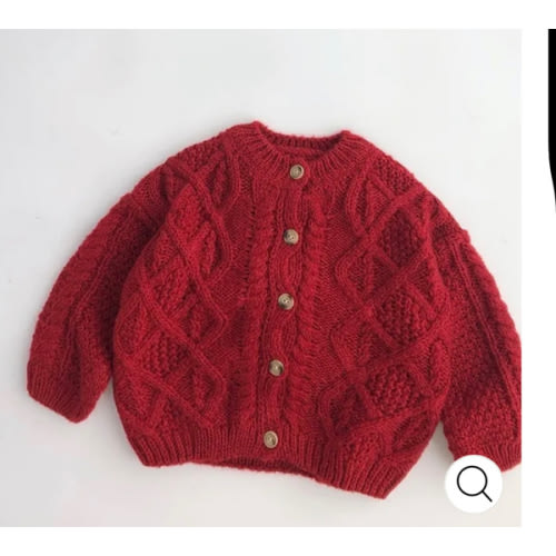 Baby & Kids Red Cardigan Sweater