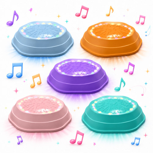 Holyton Light-Up Musical Sensory Balance Stepping Stones for Kids Ages 3-6 5-Pack