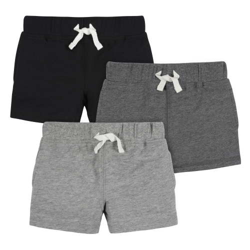 Gerber Baby and Toddler Boys Pull-On Knit Shorts, 3 Pack, Sizes 0-3 Months - 5T