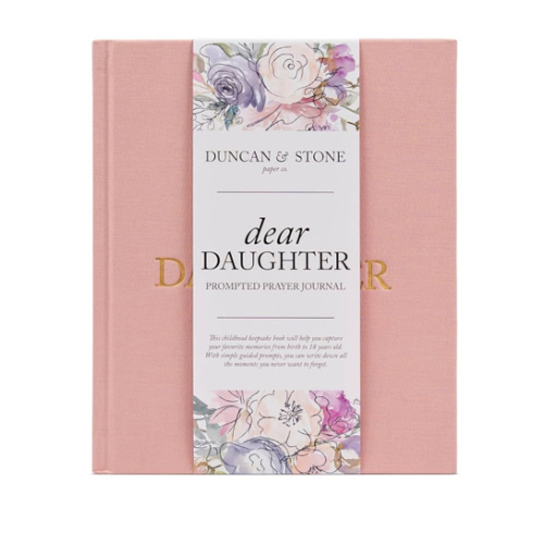 Mother Daughter Journal – Durable Dear Daughter Journal Keepsake – Linen Baby Memory Book - Unique Gifts for Daughter (Pink, 230 Pages)