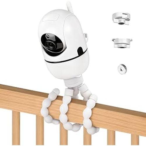 Tripod Baby Monitor Mount, Flexible Baby Camera Stand Compatible with HelloBaby HB65/HB40/HB6550/HB6560/HB6148/HB66/ HB6339/HB6550 Pro, ANMEATE SM935E, Baby Monitor Stand Attach Your Camera Anywhere