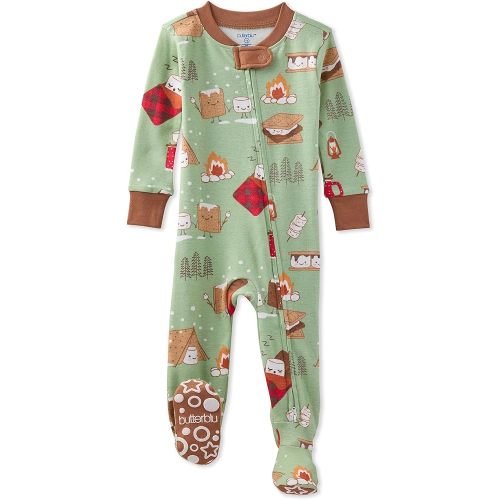 baby-boys Cruz Snug-fit Footed Pajamas 100% Organic Cotton Zip Front Sleeper Pjs W/Grippers for Baby Boys
