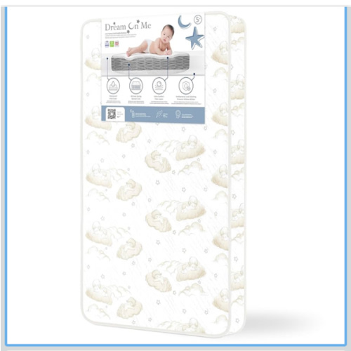 Dream On Me Twilight 5” 88 Coil Inner Spring Crib And Toddler Mattress I Waterproof I Greenguard Gold Certified I 10 Year Limited Warranty I Vinyl Cover I Made In The U.S.A | Support And Comfort |