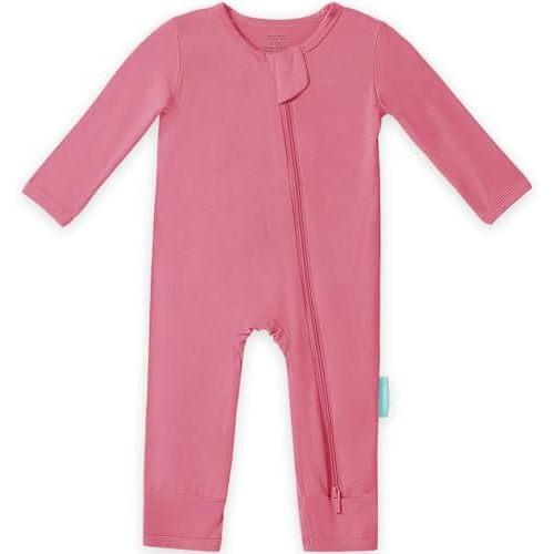 PurComfy Baby Long Sleeve Romper Jumpsuit, Premium Soft Rayon One Piece Pajamas Boy Girl 2-Way Zipper Coverall Sleeper