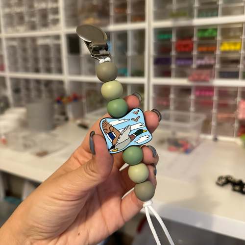 Mallard Duck Pacifier Clip – Ridge & Co. Teething