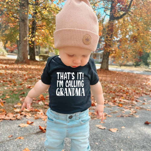 That's It I'm Calling Grandma Newborn, Pregnancy Announcement Newborn, New Grandma Newborn, Baby Shower Gift From Grandma, Future Grandma