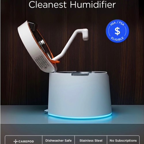 Carepod One Plus - Stainless Steel Humidifier with Mood Light