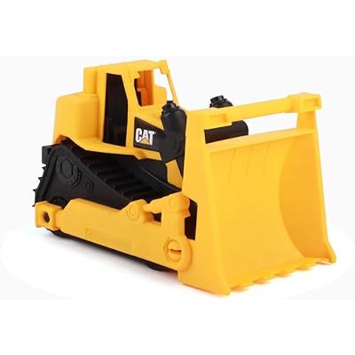 Cat Construction Fleet 10” Bulldozer Toy – Heavy‑Duty Plastic, Working Blade & Free‑Rolling Wheels, Indoor/Outdoor Sandbox Vehicle for Toddlers & Kids Ages 2 +